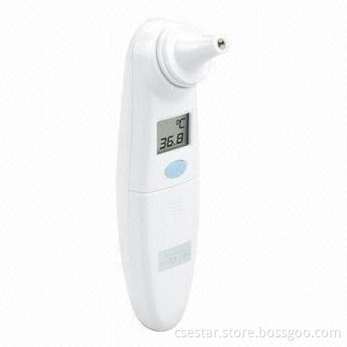 Digital infrared ear thermometer with waterproof probe